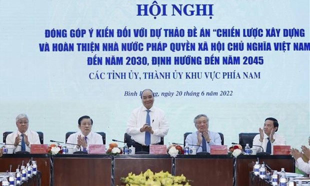 Localities give feedback on strategy for building rule-of-law socialist State hinh anh 1