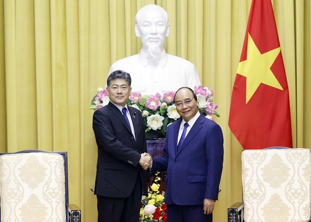 President receives Japanese Minister of Justice hinh anh 1