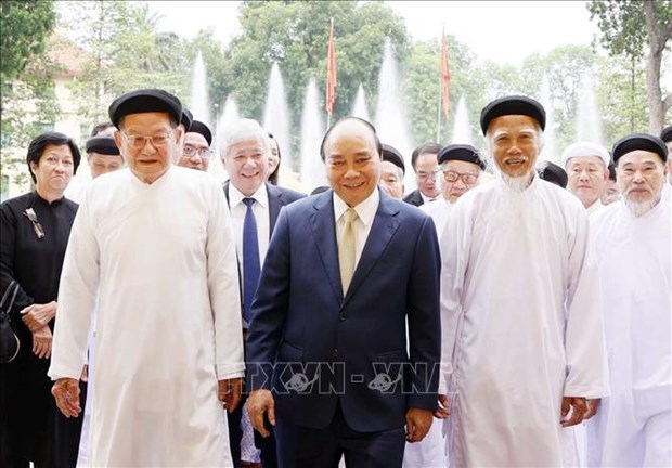 President highly values Cao Dai followers’ contributions to country hinh anh 1