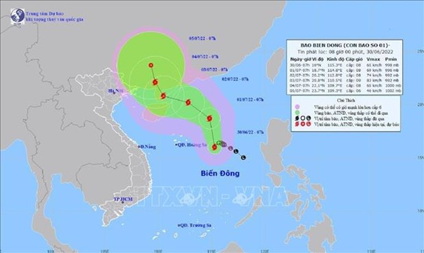 North East Sea tropical depression strengthens into storm hinh anh 1