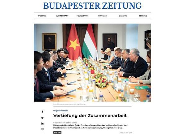 Hungarian media spotlight Vietnamese top legislator’s visit hinh anh 2