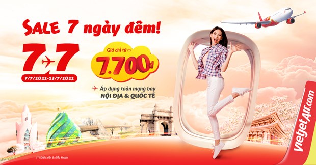 Vietjet offers golden week with promotional tickets on domestic, int'l routes hinh anh 1