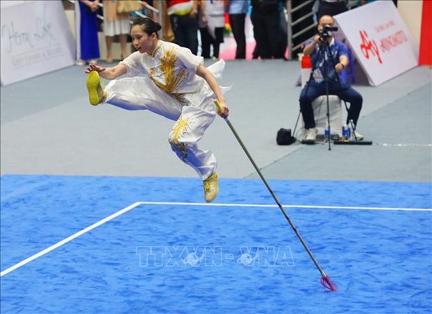 Wushu athlete Duong Thuy Vi wins gold at World Games hinh anh 1