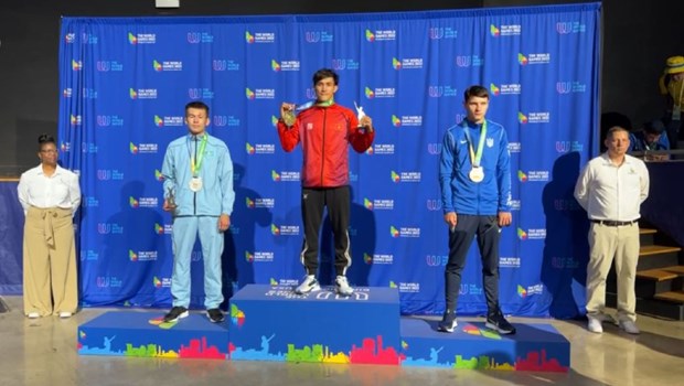 Muay Thai fighter claims second gold for Vietnam at World Games 2022 hinh anh 1