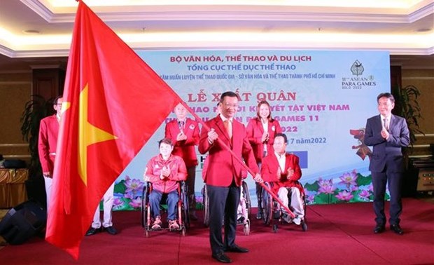 Send-off ceremony for Vietnamese delegation to ASEAN Para Games hinh anh 1