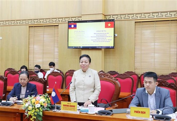 Lao NA delegation visits Thai Nguyen province hinh anh 1