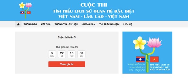Over 94,000 people compete in online quiz on Vietnam-Laos relations hinh anh 1