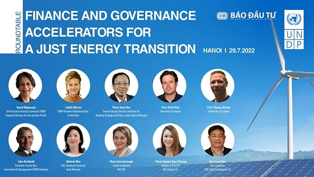 Roundtable discusses governance, finance for equitable energy transition in Vietnam hinh anh 1