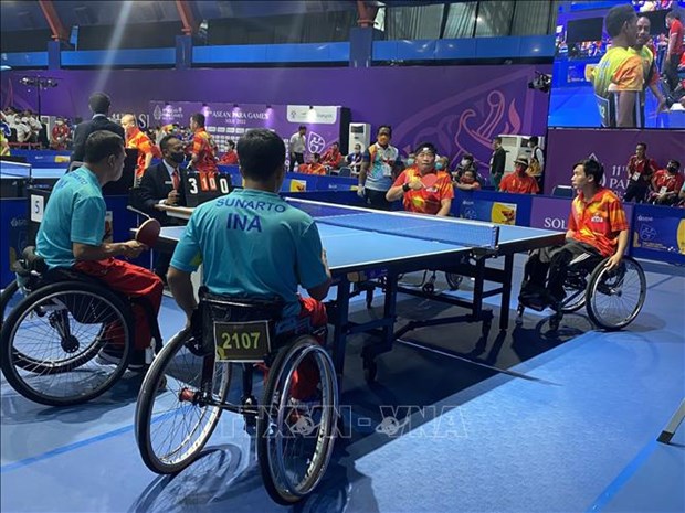 Vietnamese table tennis squad aim high at ASEAN Para Games 2022 hinh anh 1
