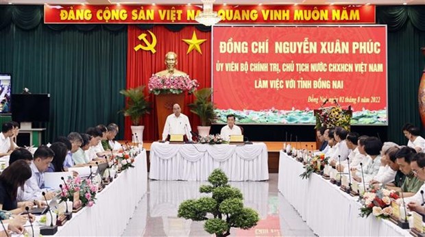 President asks Dong Nai to create changes in mindset, action hinh anh 1