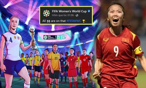 Vietnamese striker present in FIFA Women’s World Cup poster hinh anh 1