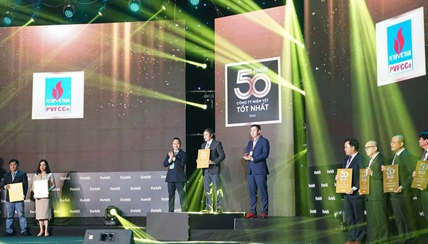 Four subsidiaries of PetroVietnam named in Forbes Vietnam’s list of top 50 listed firms hinh anh 2