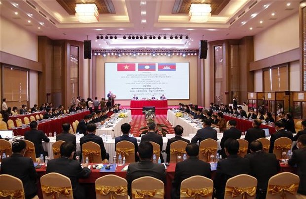 Laos, Vietnam, Cambodia convene sixth court conference hinh anh 1