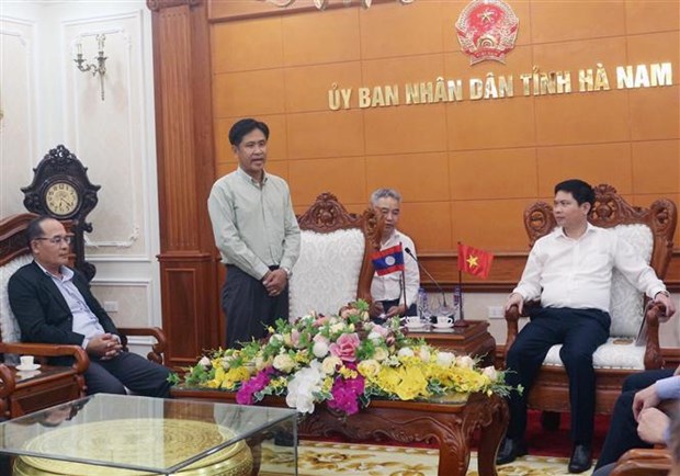 Lao Ministry of Justice delegation visits Ha Nam province hinh anh 1
