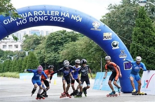 Roller Sports Hanoi Open begins hinh anh 1