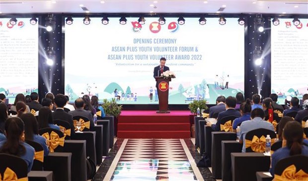 ASEAN Plus Youth Volunteer Forum kicks off in Quang Binh hinh anh 1