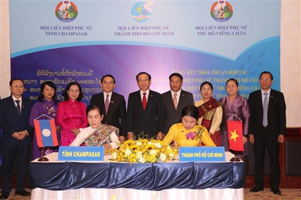 HCM City’s Party official welcomes delegation of Lao localities hinh anh 2