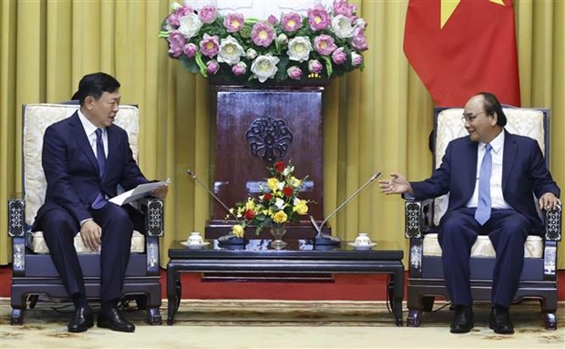 President suggests Lotte Group invest more in Vietnam hinh anh 1
