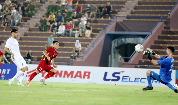 Vietnam held to goalless draw with Palestine in friendly match hinh anh 1