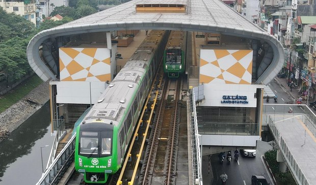 Cat Linh-Ha Dong metro line transports nearly 6 million passengers in over 9 months hinh anh 1