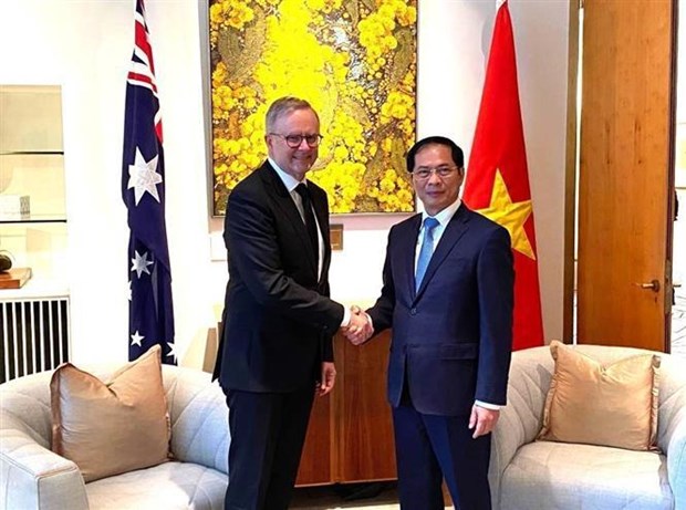 Vietnamese FM meets with Australian PM hinh anh 1
