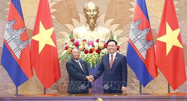 Cambodian NA leader’s Vietnam visit to Vietnam a success: official hinh anh 1