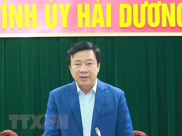 Party officials discuss disciplinary actions against violating collectives, individuals of Hai Duong hinh anh 1