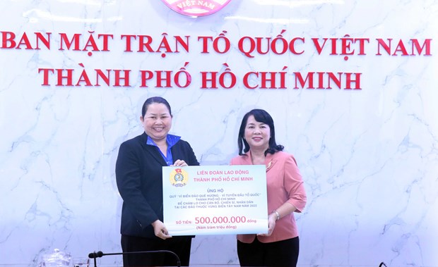 HCM City raises donations for naval soldiers, islanders in southwestern waters hinh anh 1