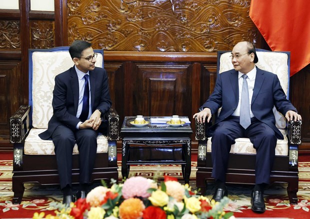State leader receives outgoing Indian ambassador hinh anh 1