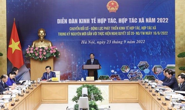 PM chairs forum on digital transformation role in collective economy, cooperatives hinh anh 1