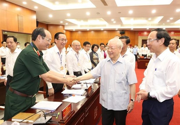 Party leader asks HCM City to further promote its role as biggest development driver hinh anh 2