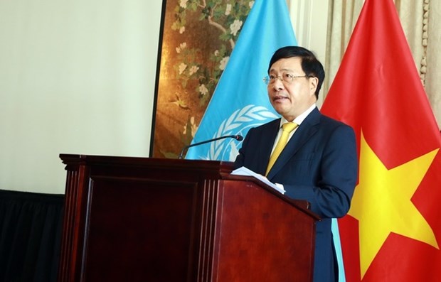 Deputy PM chairs New York ceremony marking Vietnam’s National Day, UN membership hinh anh 1