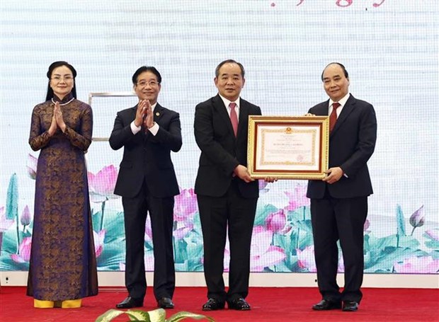 Ceremony marks 30th anniversary of re-establishment of Presidential Office hinh anh 3
