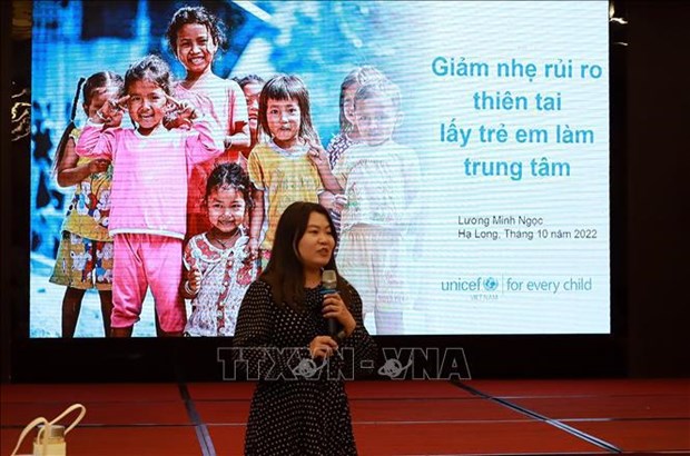 Training workshop highlights communications serving child-centred disaster risk reduction hinh anh 1