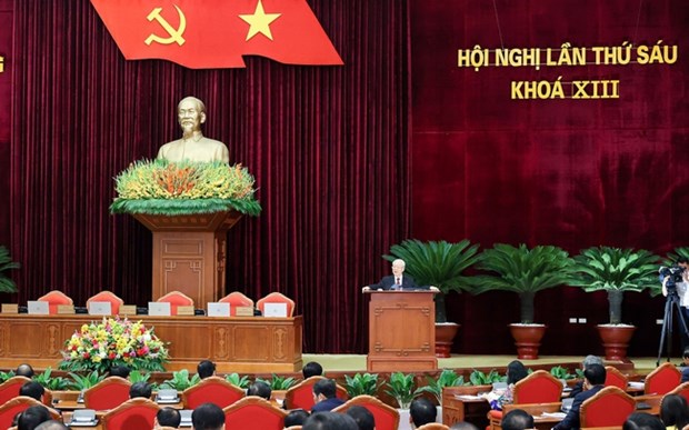 Party Central Committee releases announcement of sixth session hinh anh 1