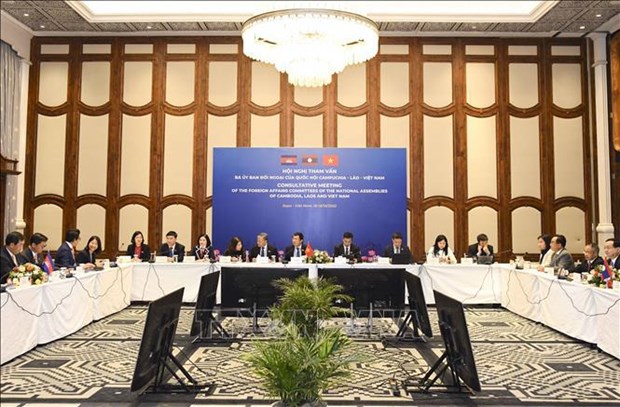 Vietnam, Laos, Cambodia NAs work hard to boost cooperation hinh anh 1