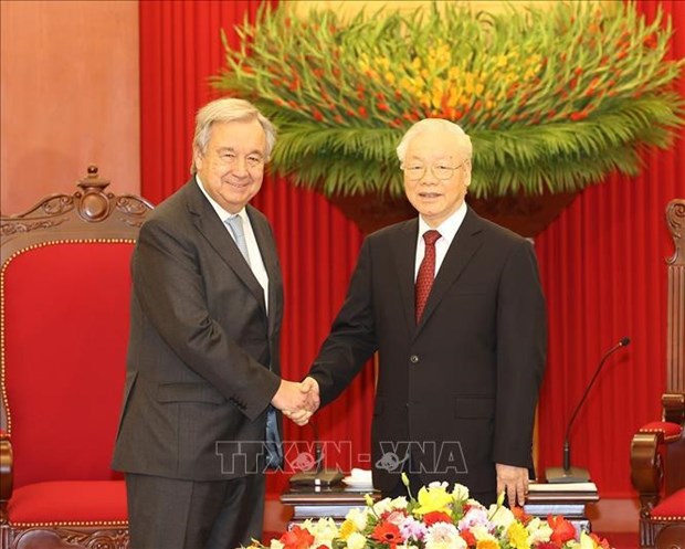 Vietnam views United Nations as important international partner: Party chief hinh anh 1