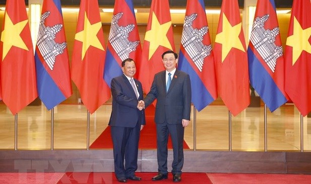 Cambodian Senate President wraps up Vietnam visit hinh anh 1