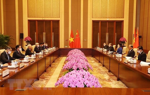 Chinese Party, State treasure neighbourliness, partnership with Vietnam: official hinh anh 2