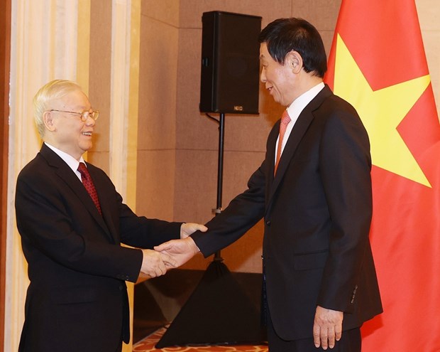 Party chief affirms support for Vietnam-China legislative ties hinh anh 1