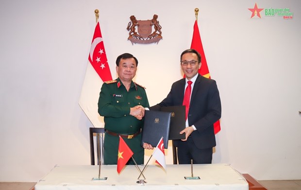 Singapore ,Vietnam reaffirm defence relations hinh anh 1