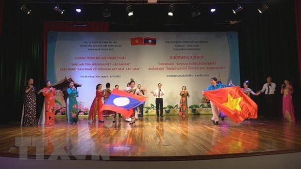 Art performance in Vientiane marks Vietnam-Laos Solidarity and Friendship Year hinh anh 1