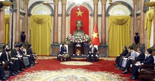 President hosts Lao Party official hinh anh 1