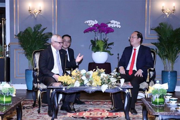 HCM City's leader welcomes secretary of Cuban parliament, state council hinh anh 1