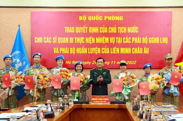 Vietnam sends seven more peacekeepers to UN missions hinh anh 1