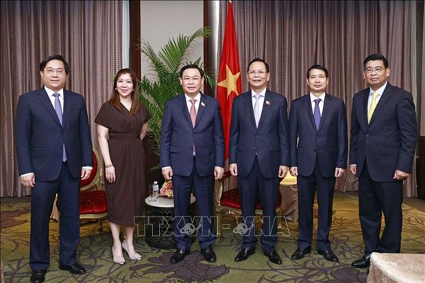 Top legislator receives leaders of major Philippine companies hinh anh 1