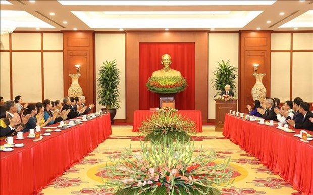 Party chief requires promotion of Fatherland Front role to meet people’s aspirations hinh anh 1