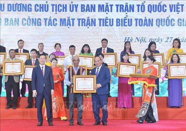 President hails efforts of VFF officials at grassroots levels hinh anh 1