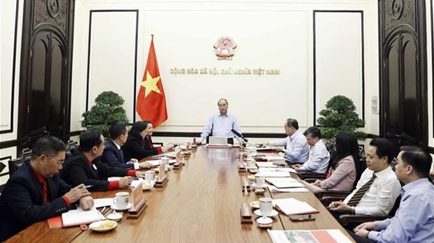 President asks Red Cross society to help the poor enjoy Lunar New Year hinh anh 1