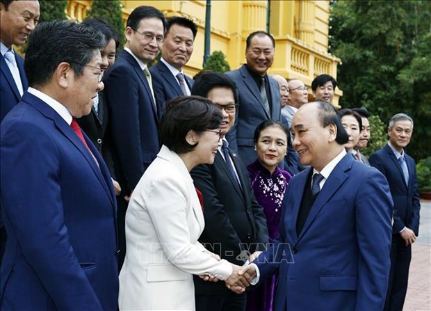 President hosts representatives from organisations of Koreans in Vietnam hinh anh 1